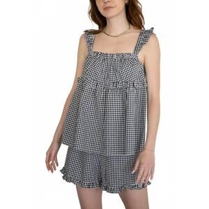 NEW THINGS BETWEEN women's maida top in navy